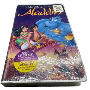 Walt Disney Aladdin VHS tape rated G diamond edition English 90 minutes READ NEW